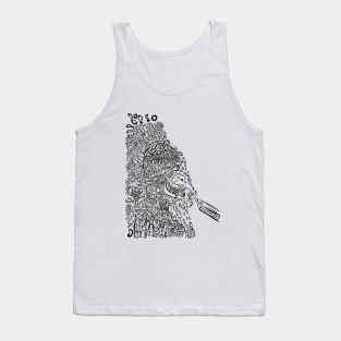 Head blasted by a shotgun Tank Top